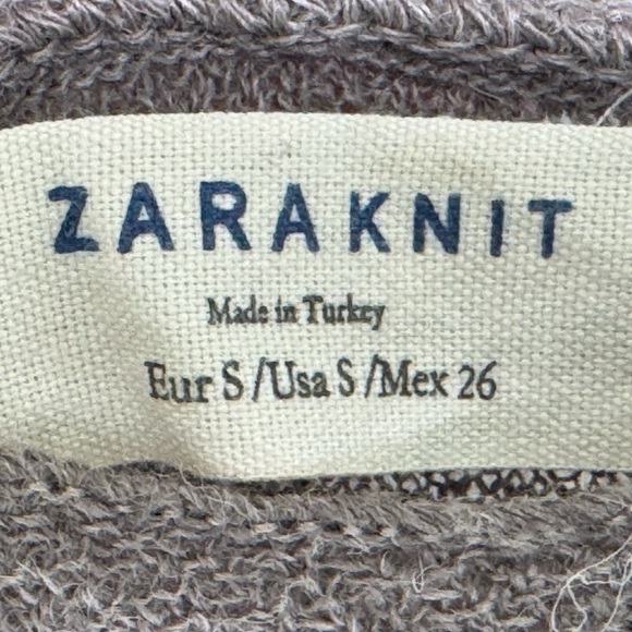 Zara Knit Sheer Brown Sweater - Effortless Elegance in Every Stitch - Picture 3 of 3